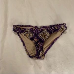 JCrew Purple Ikat Bikini Bottoms